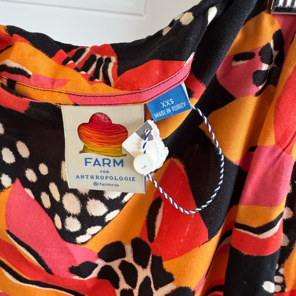 Anthropologie A-Line Skirt - Pink, Orange, Black - Picture 3 of 3